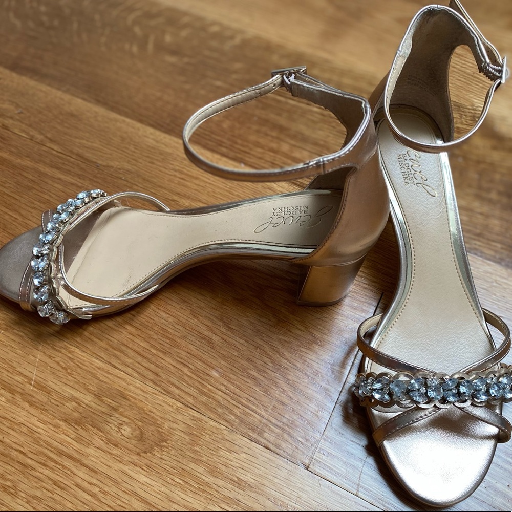 Rose Gold Badgley Mischka Shoes